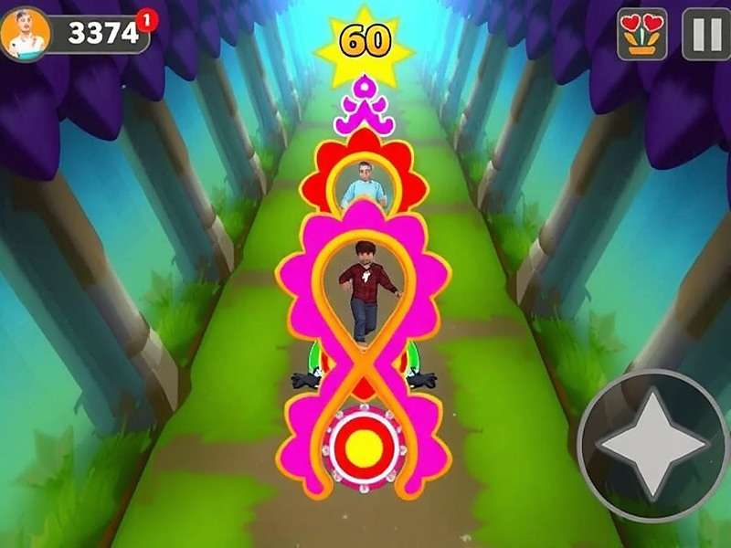 Holi Wonder Dash - Rangoli Invincibility Power-Up Holi Wonder Dash gameplay showing the Rangoli Invincibility power-up in action